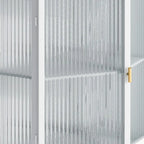 Meuble d'angle de salle de bain de style moderne de 22,25 po avec portes en verre trempé et étagère intérieure réglable