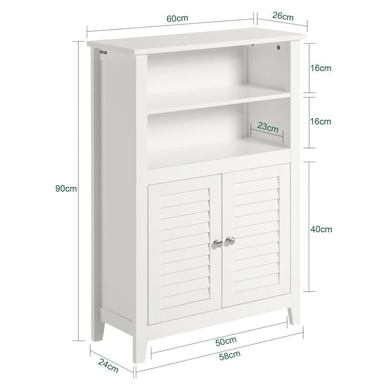 BZR13-W Meuble de salle de bain Étagère de salle de bain Meuble de rangement pour salle de bain