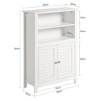 BZR13-W Meuble de salle de bain Étagère de salle de bain Meuble de rangement pour salle de bain