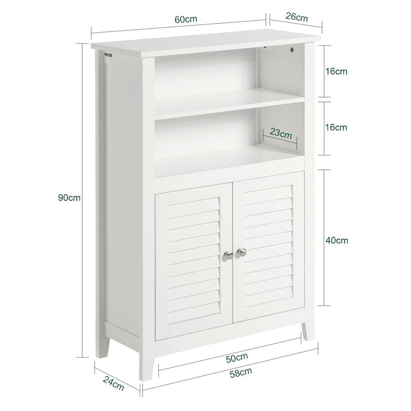 BZR13-W Meuble de salle de bain Étagère de salle de bain Meuble de rangement pour salle de bain
