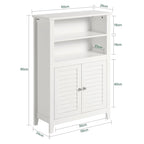 BZR13-W Meuble de salle de bain Étagère de salle de bain Meuble de rangement pour salle de bain
