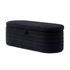 Banc de bout de lit avec rangement, rembourré en sherpa, grand banc pouf, tabouret à chaussures, long banc, banc de fenêtre, banc de rangement pour jouets