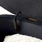 Banc de bout de lit avec rangement, rembourré en sherpa, grand banc pouf, tabouret à chaussures, long banc, banc de fenêtre, banc de rangement pour jouets