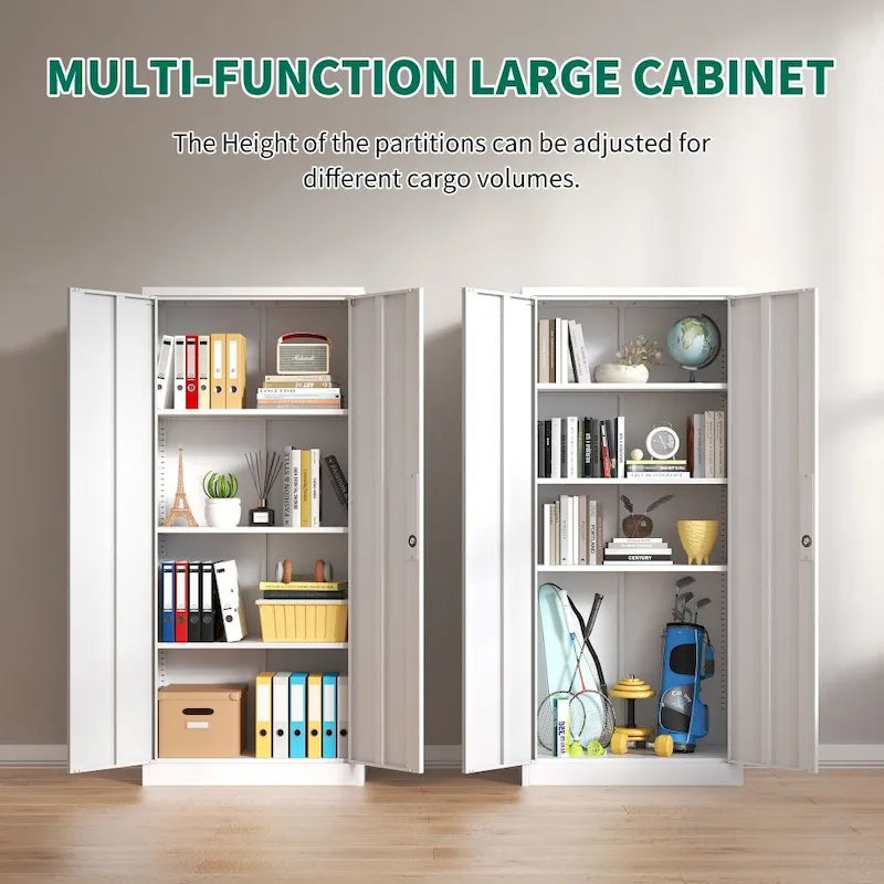 Armoire de rangement de garage en métal de 180 cm de haut