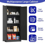 Armoire de rangement de garage en métal de 180 cm de haut