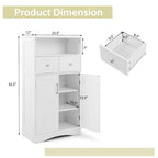 Meuble de rangement de salle de bain sur pied à 2 portes